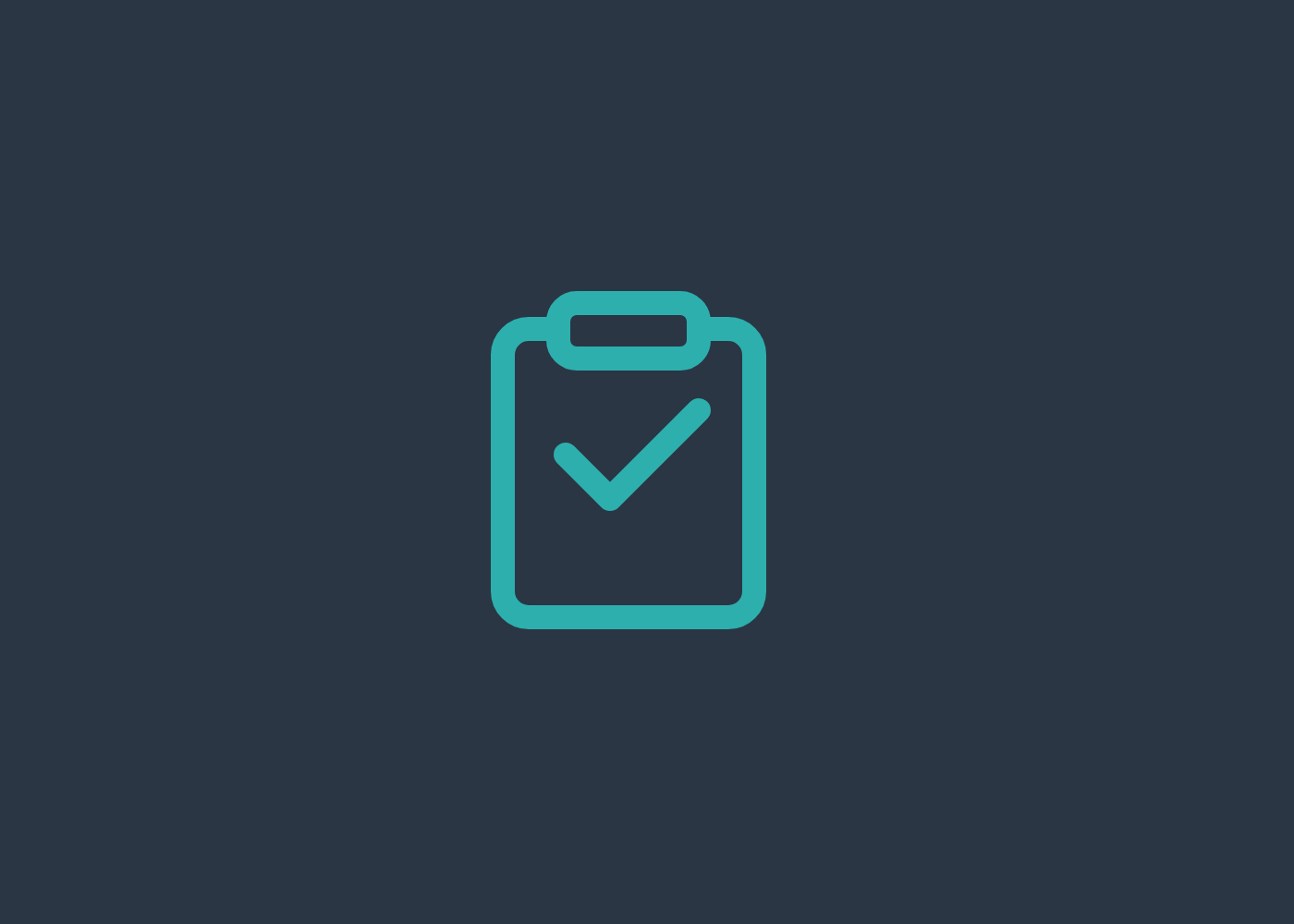 Clipboard with a tick icon