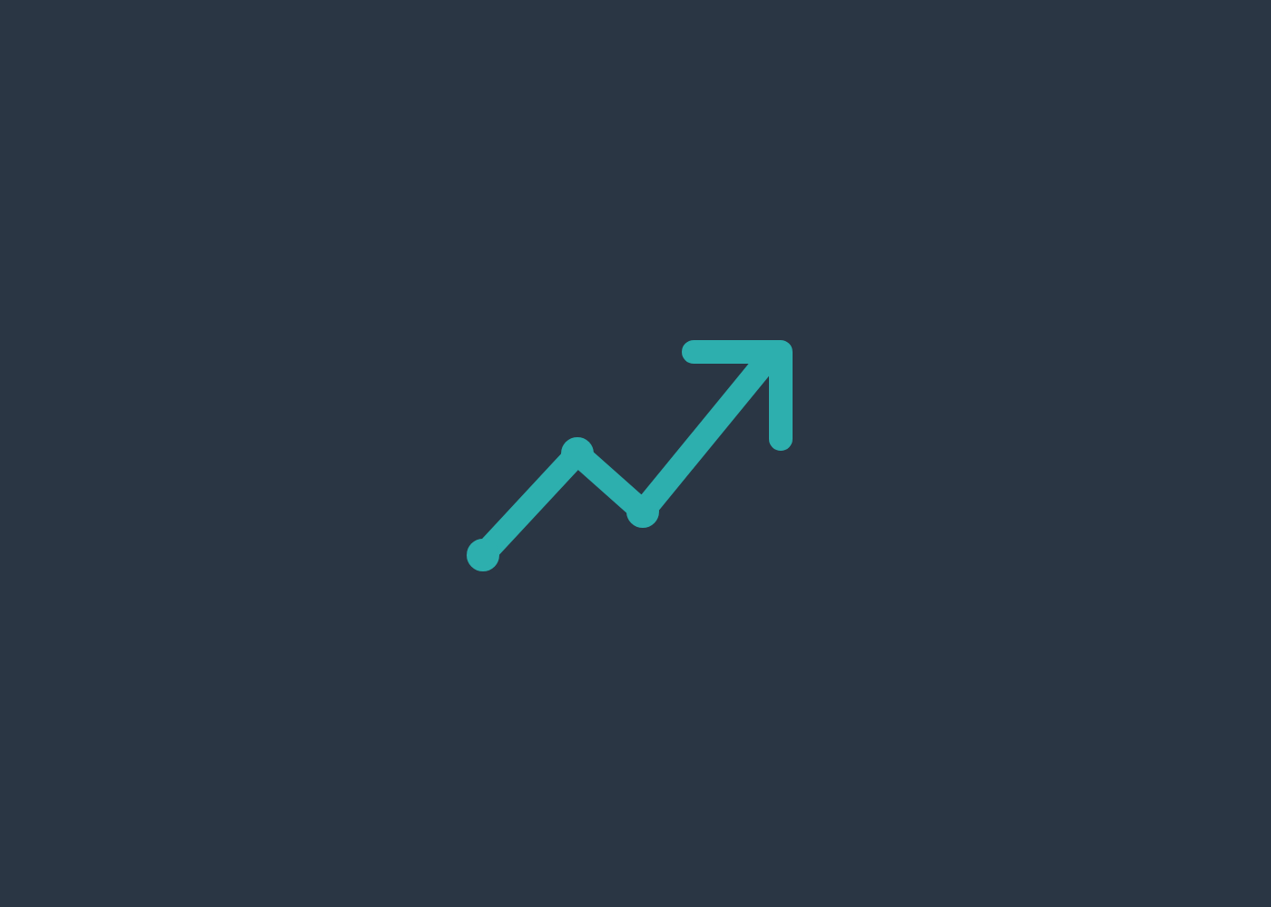 Rising arrow icon