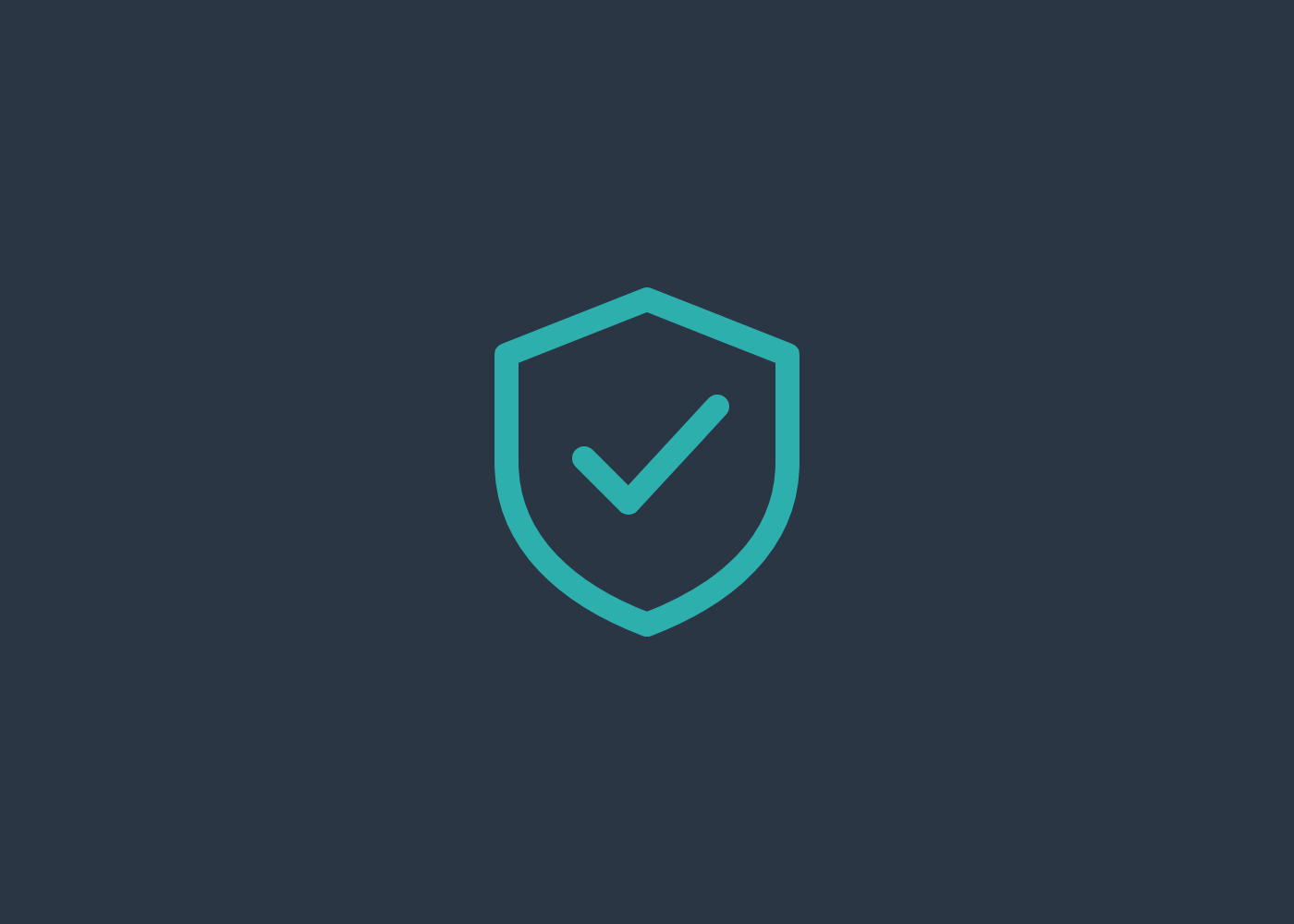 Shield with a tick icon